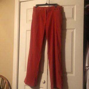 Coldwater Creek sz 12 Rust Colored Straight Leg Pants, 31”inseam and 11.25” Rise